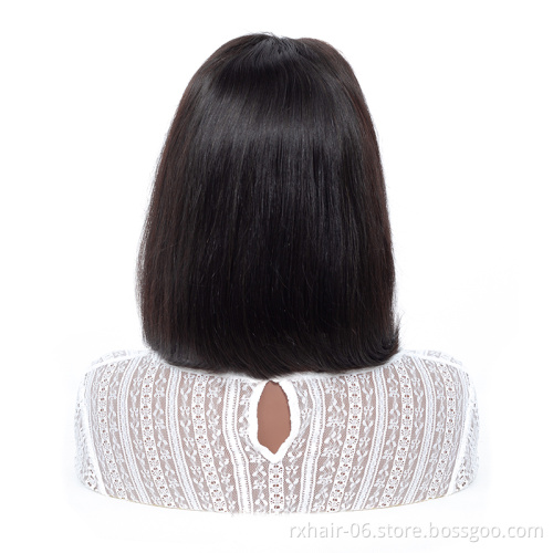 Natural Wholesale 4x4 Lace Closure Bob Wig, Cuticle Aligned VirginPeruvian Human Hair Wig Vendors